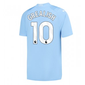 Manchester City Jack Grealish #10 Koszulka Podstawowych 2023-24 Krótki Rękaw